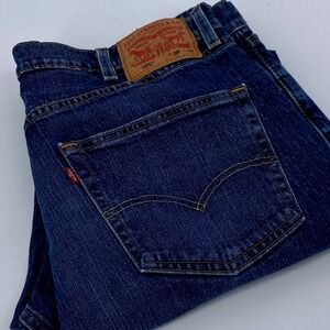 Levi 505 Jeans Mens Jeans 38x32(36x31)Dark Wash Straight Fit Denim Jeans